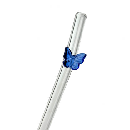 Glass Charm Straw