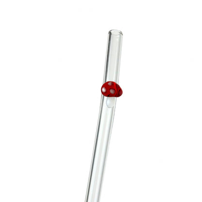 Glass Charm Straw