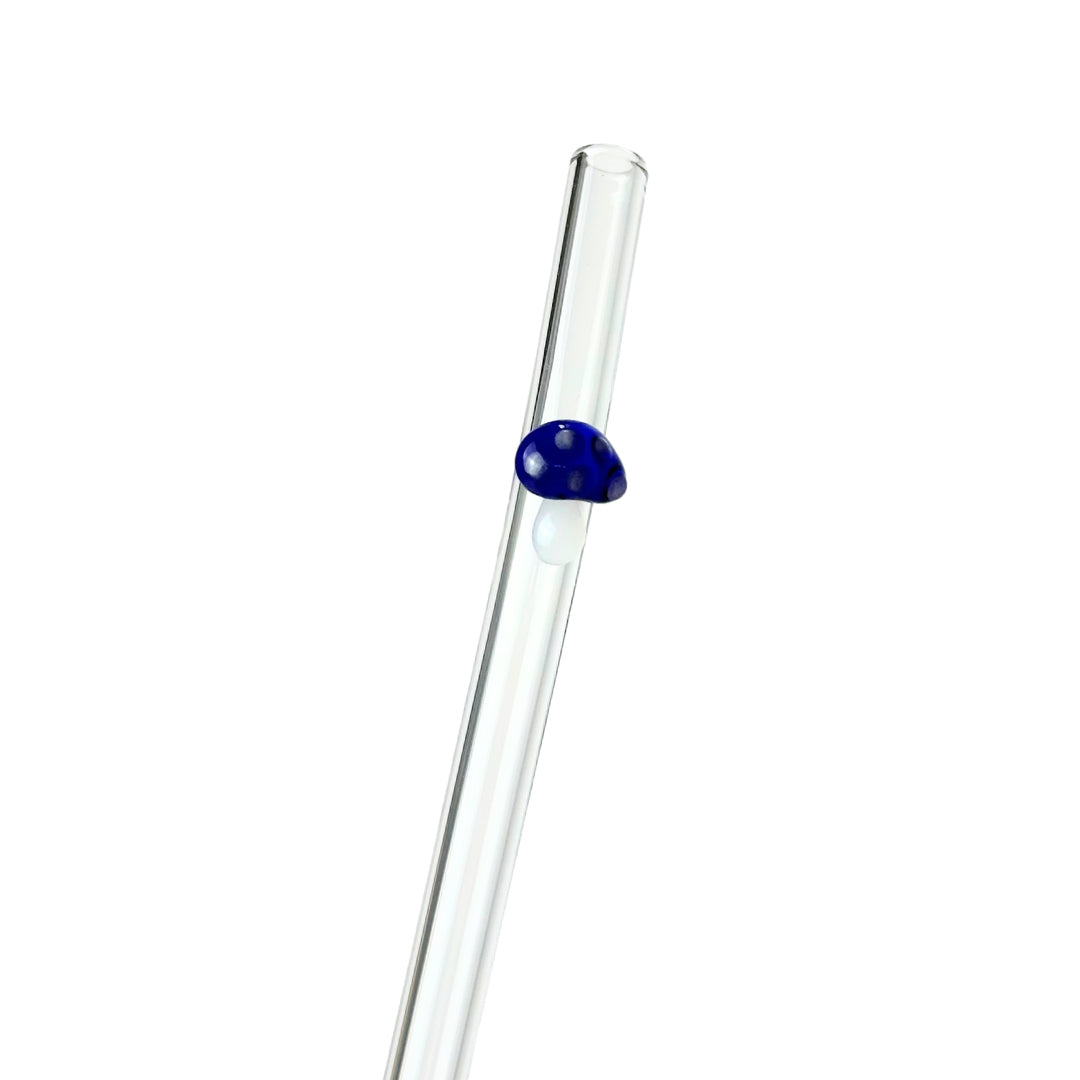 Glass Charm Straw