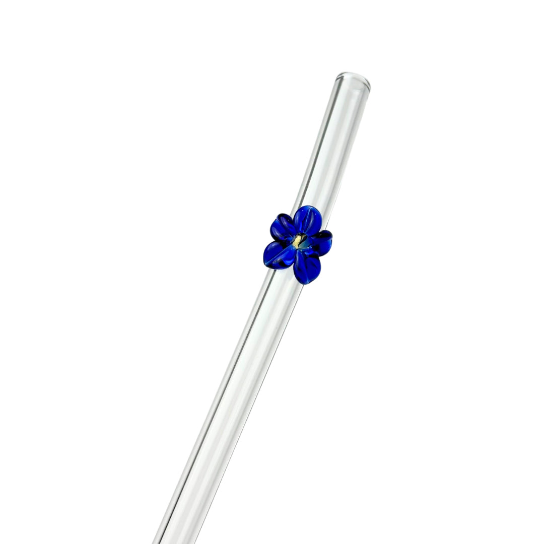 Glass Charm Straw