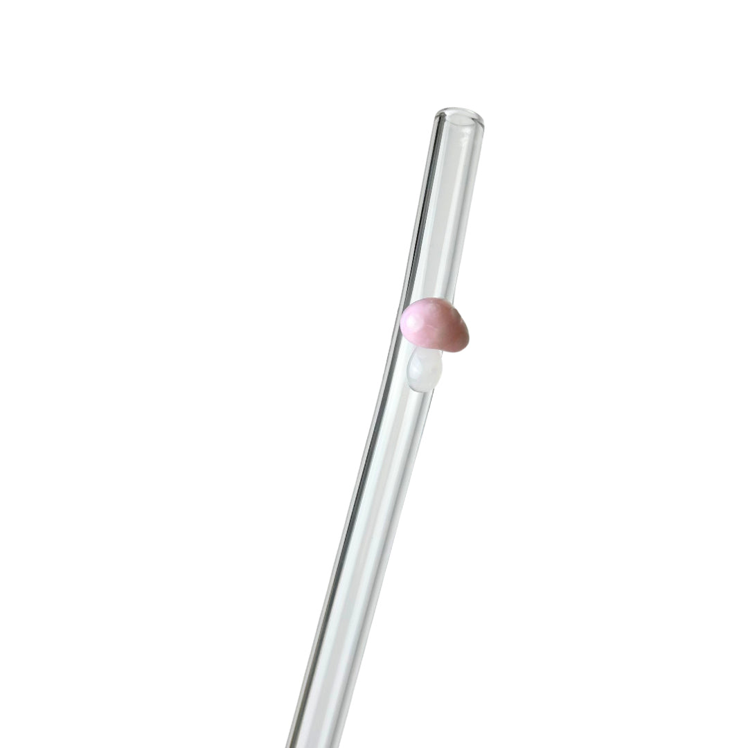 Glass Charm Straw