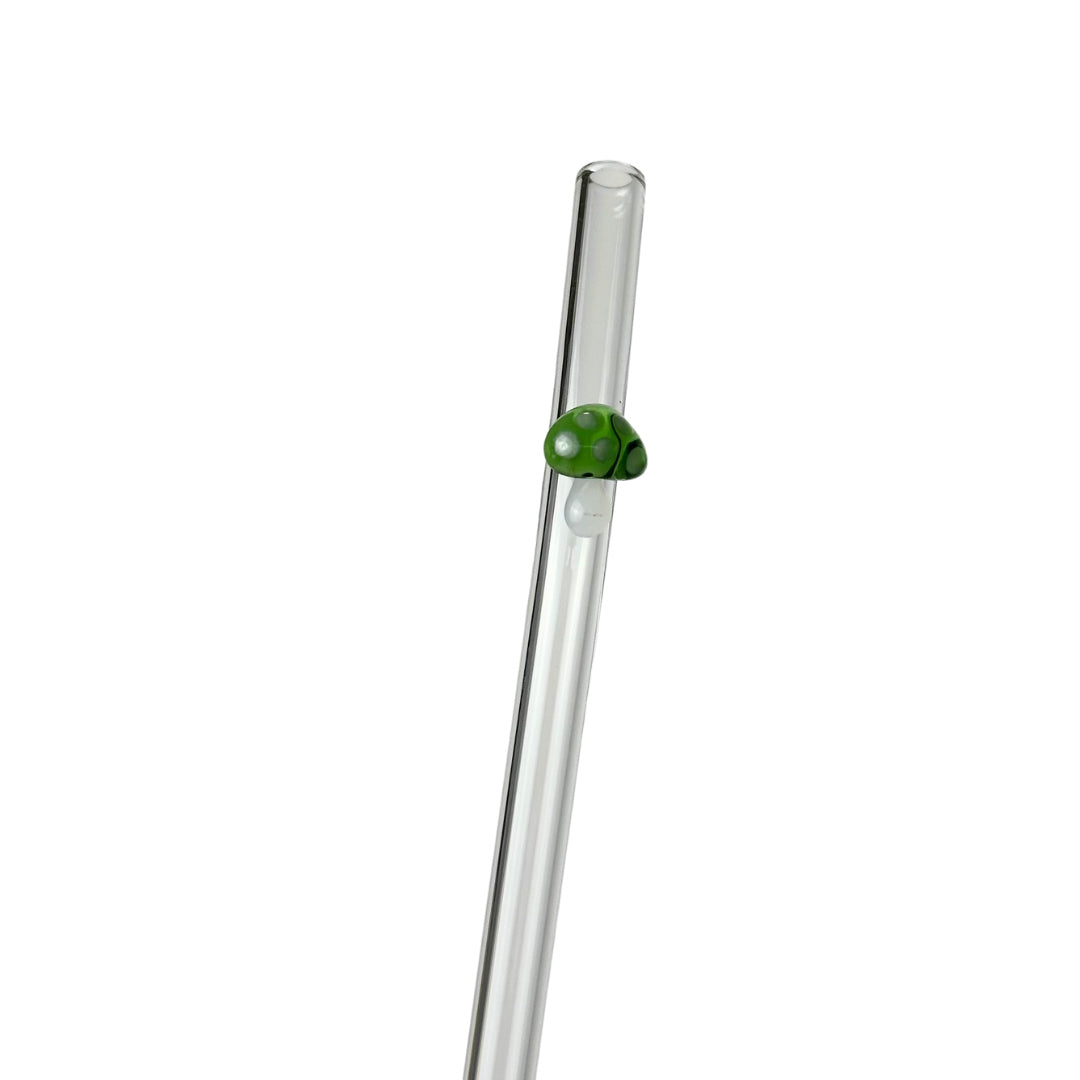 Glass Charm Straw