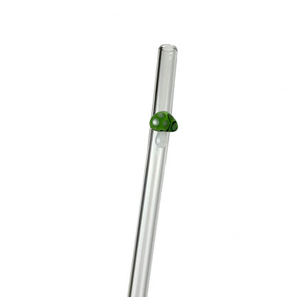 Glass Charm Straw
