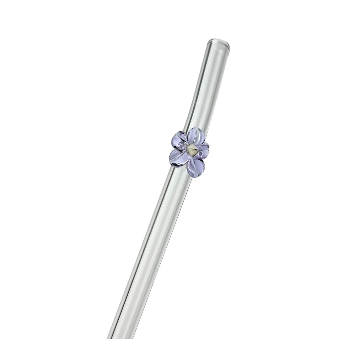 Glass Charm Straw