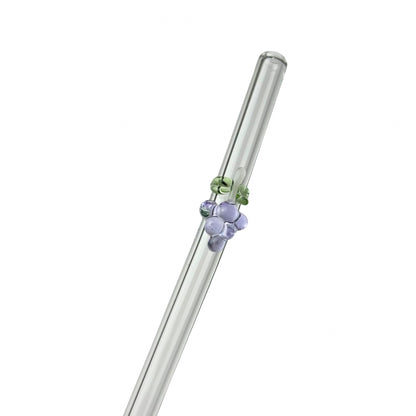 Glass Charm Straw