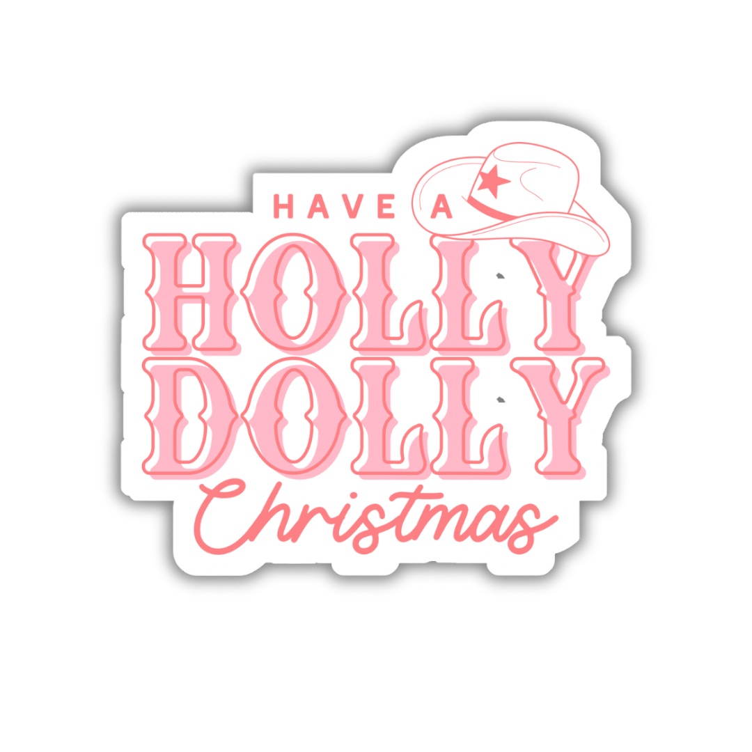 Holly Dolly Weatherproof Sticker