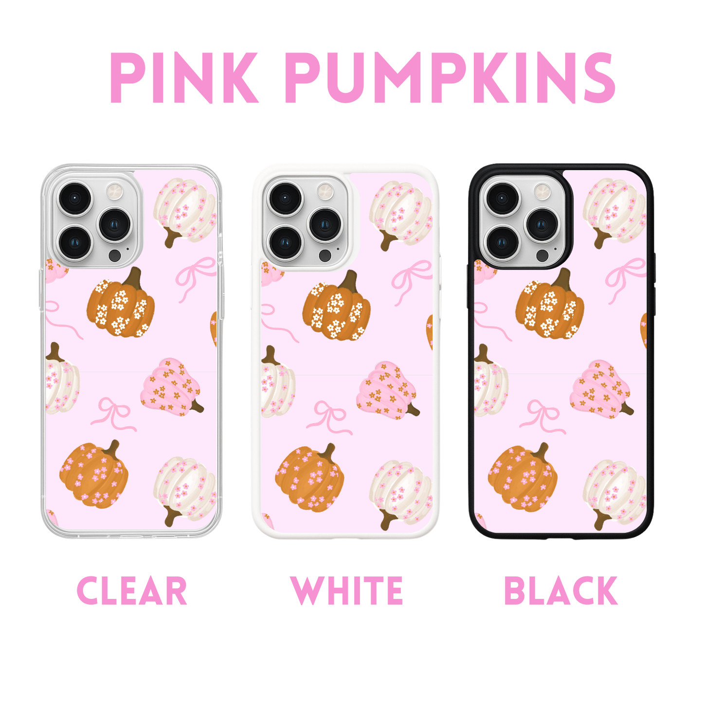 pink pumpkins
