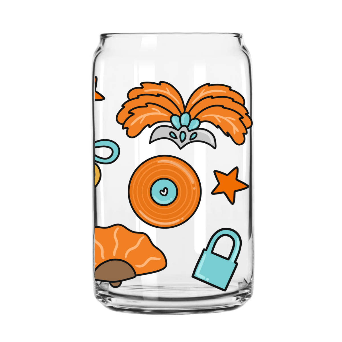 Show Girl Glass Can