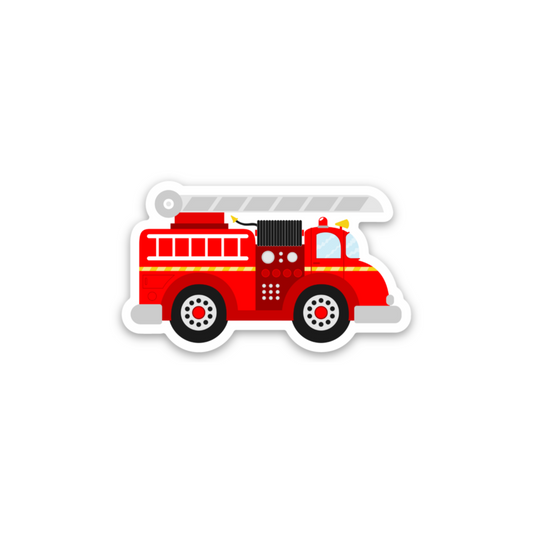 Fire Truck | Mini Kid Sticker | Waterproof