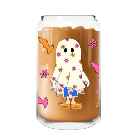 Spooky Lizzie Glass Can