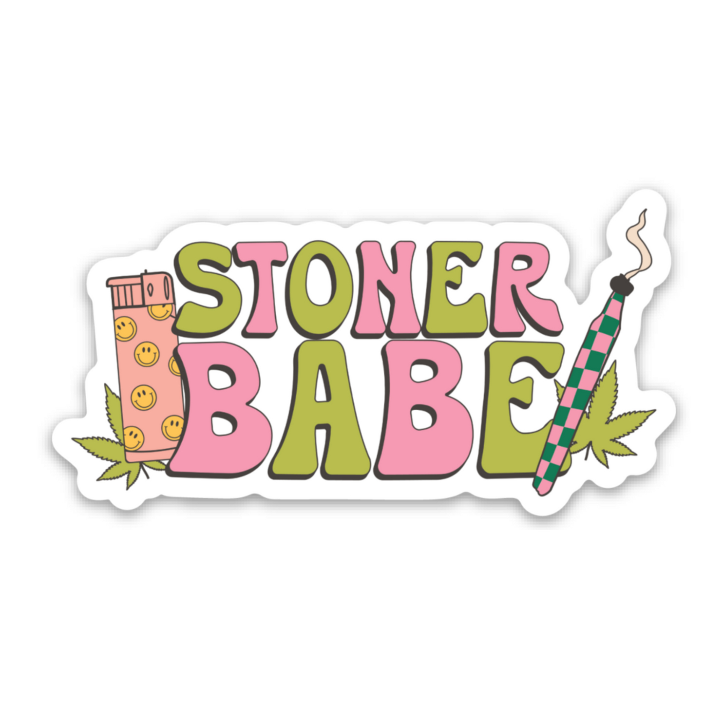 Stoner Babe | Weatherproof Sticker