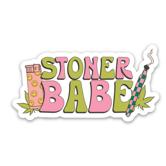 Stoner Babe | Weatherproof Sticker