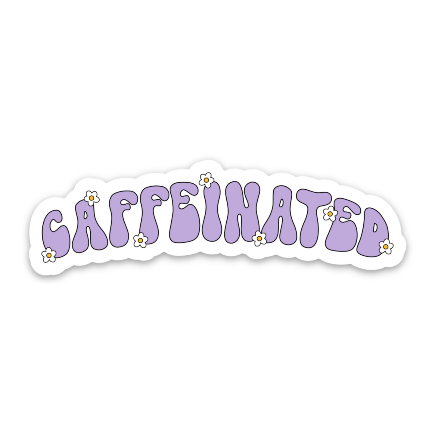 Caffeinated | Weatherproof Sticker