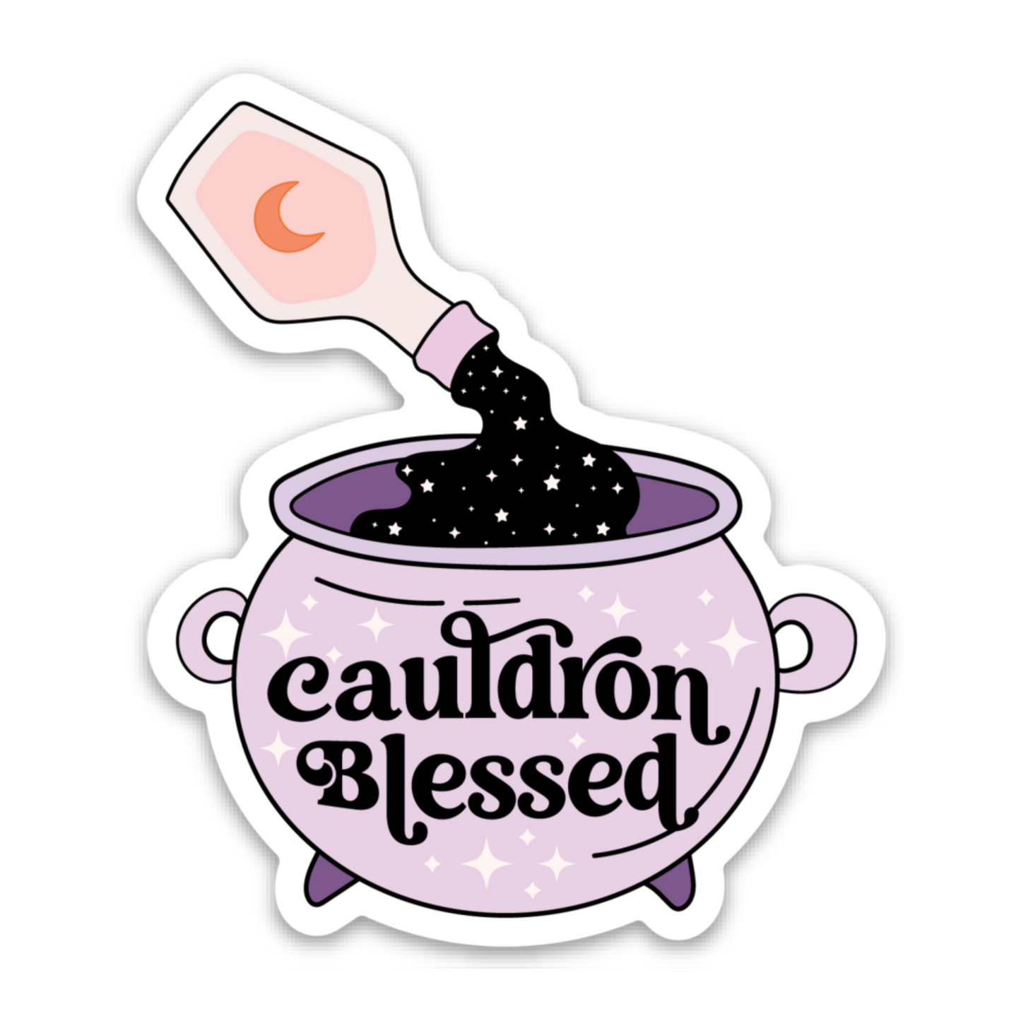 Cauldron Blessed | Weatherproof Sticker