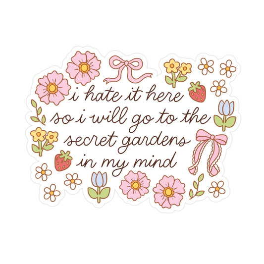 Secret Garden Weatherproof Sticker