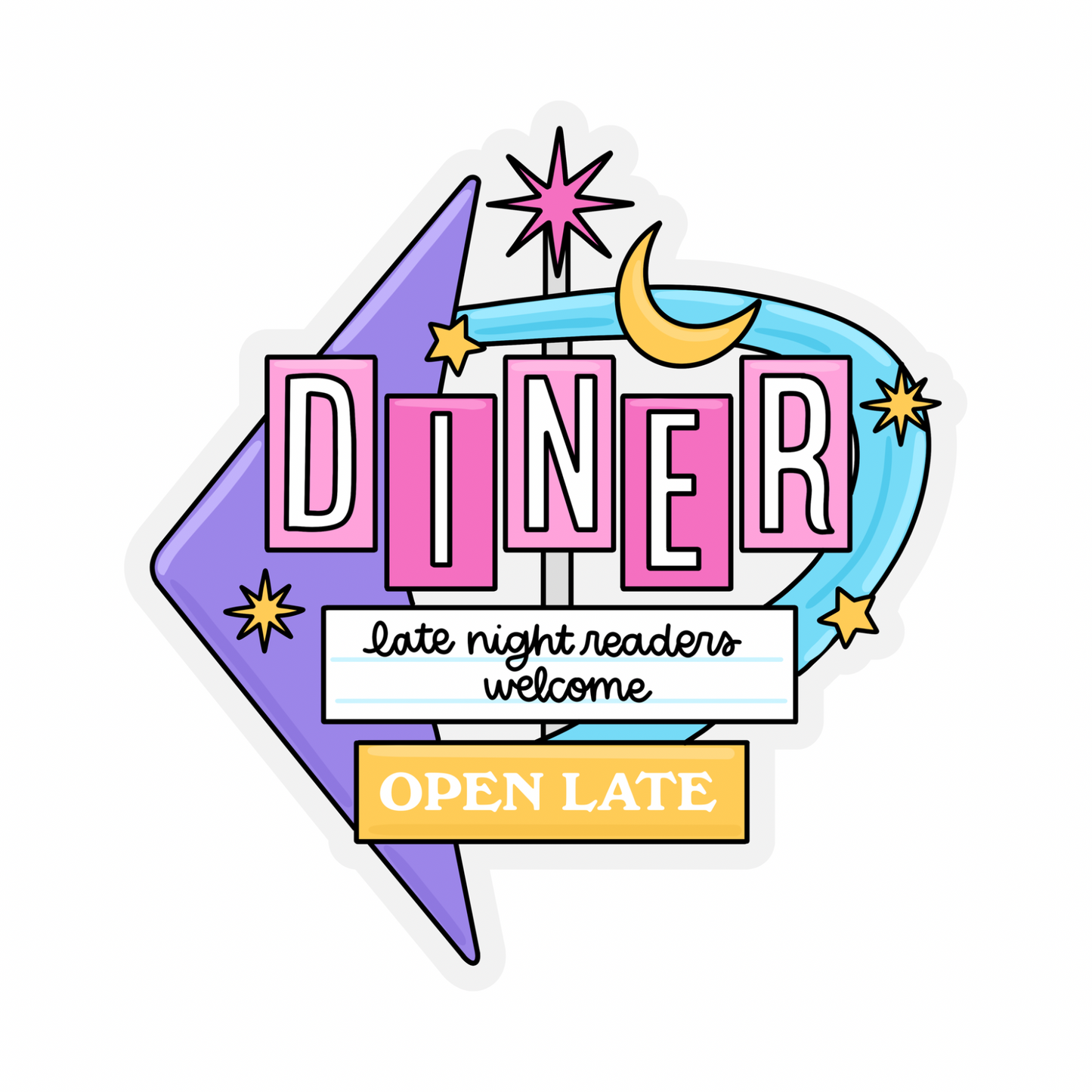 Diner Weatherproof Sticker