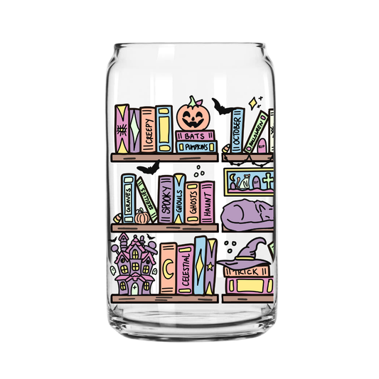 Spooky Shelf Glass Can