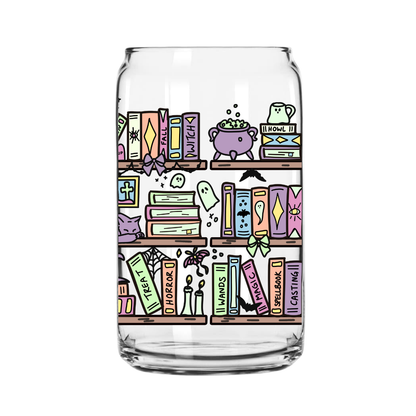 Spooky Shelf Glass Can