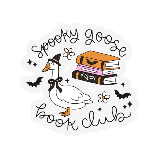 Spooky Goose Weatherproof Sticker