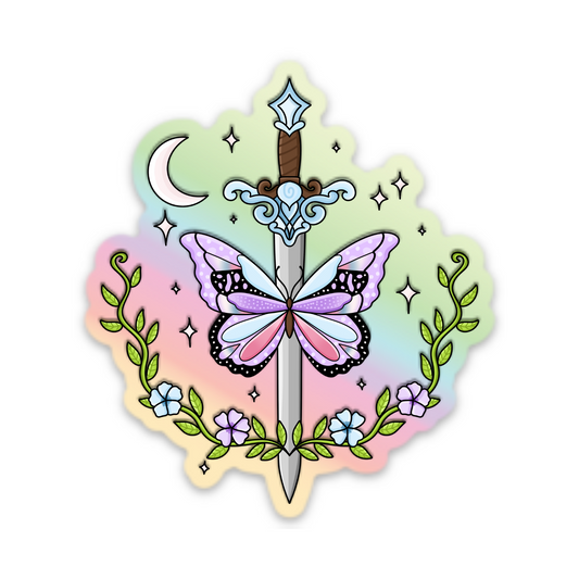 Quicksilver Holographic Weatherproof Sticker