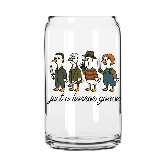 Horror Goose Glass Can