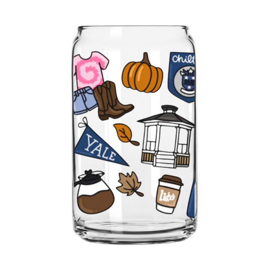 Stars Hollow Vibes Glass Can