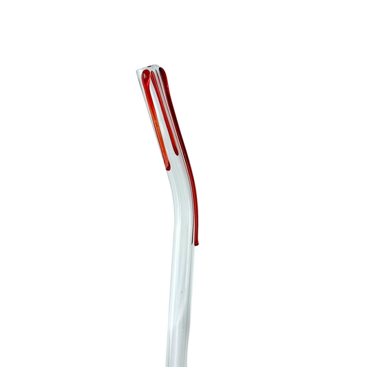 Blood Glass Charm Straw