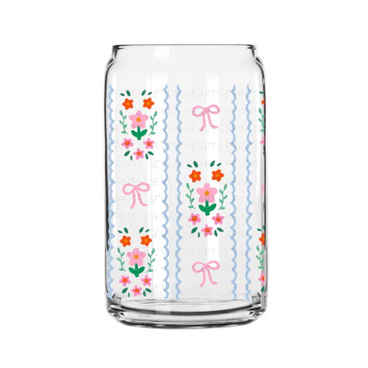 Cutie Bows Glass Can