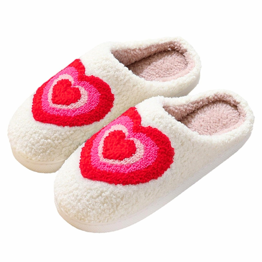 Layered Heart Slippers