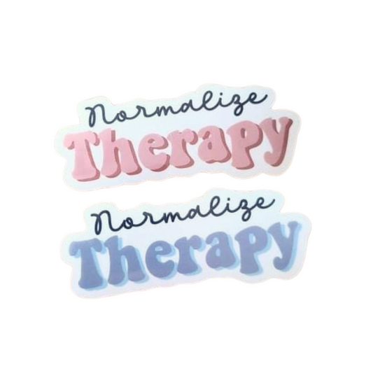 Clear Normalize Therapy Weatherproof Sticker