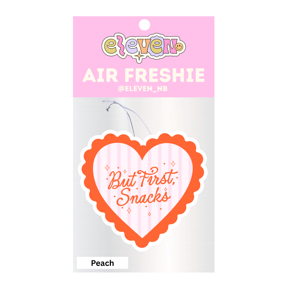 Snacks Air Freshie Peach Scent