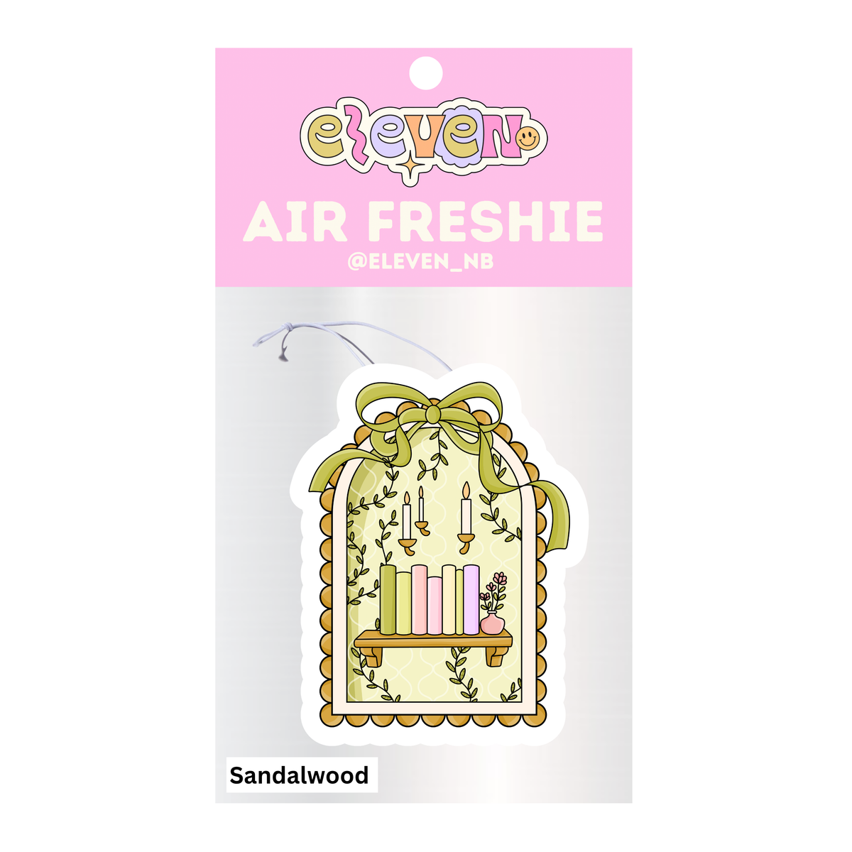 Bookshelf Air Freshie Sandalwood Scent