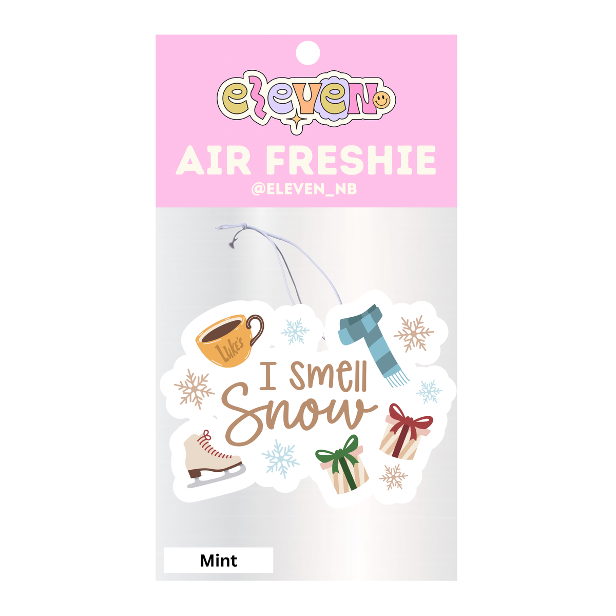 I Smell Snow Air Freshie Mint Scent
