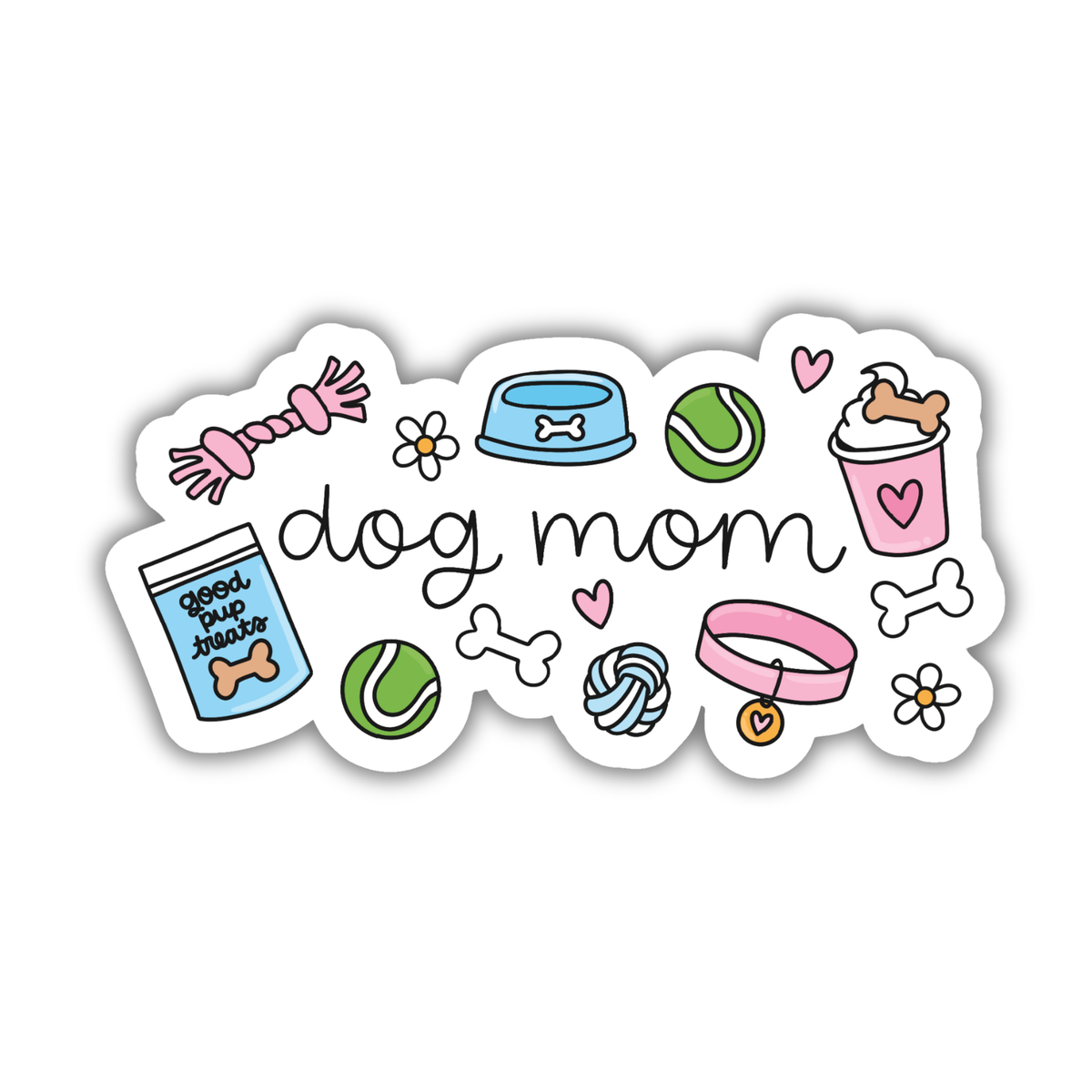 Dog Mom Weatherproof Sticker