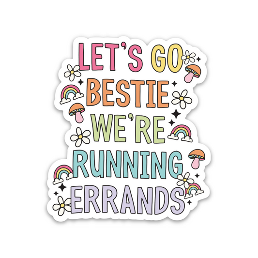 Running Errands | Weatherproof Sticker