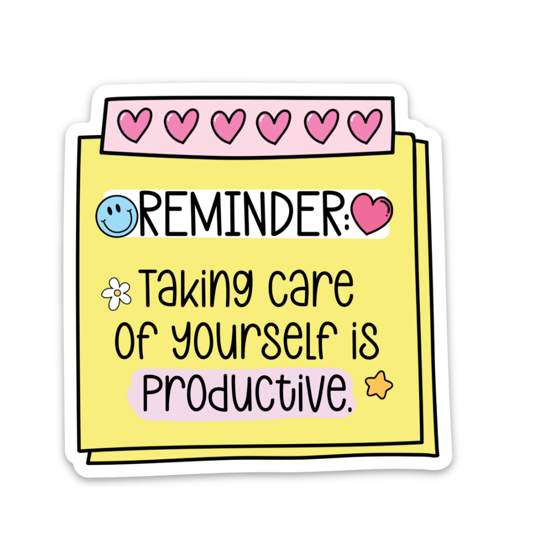 Reminder Sticky Note | Weatherproof Sticker