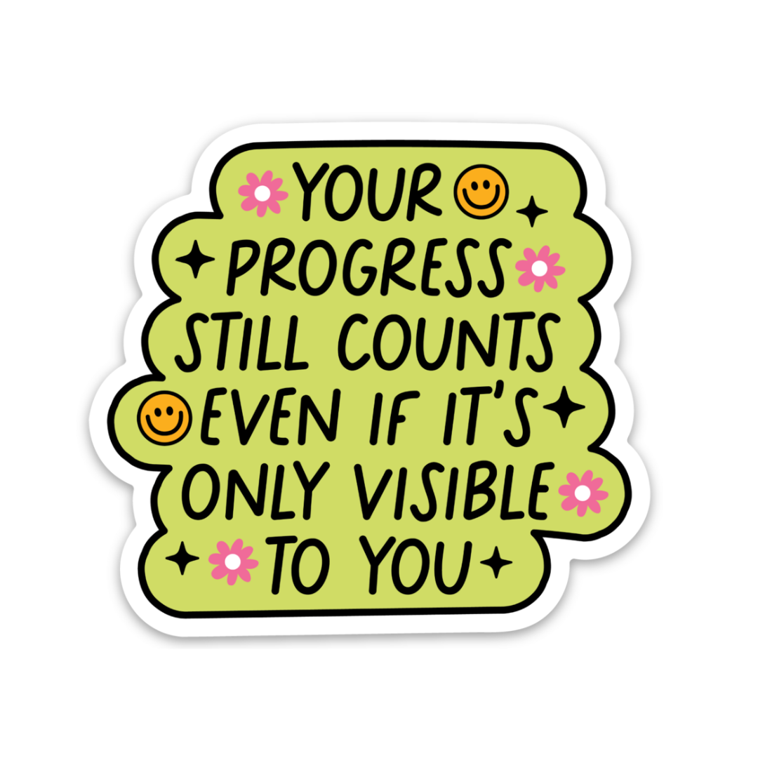 Progress Sticker Pages Progress | Weatherproof Sticker – Eleven