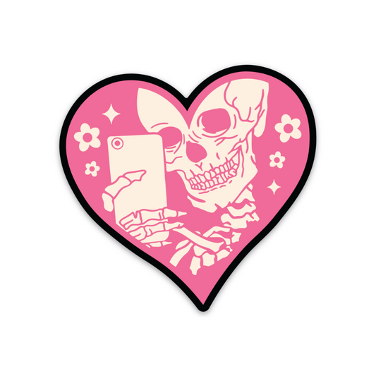 Skelly Selfie | Weatherproof Sticker