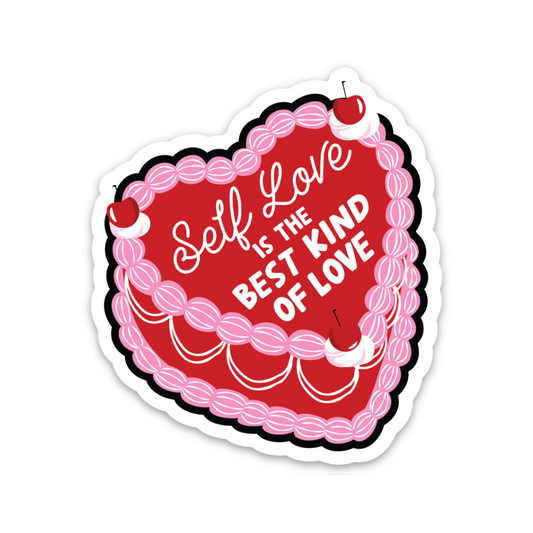 Self Love Cake | Weatherproof Sticker