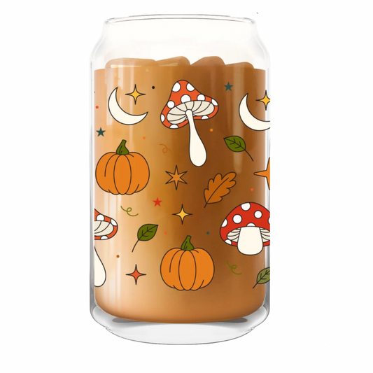 Pumpkin Magic Glass Can