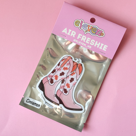 Fall Boots Air Freshie Cinnamon Scent