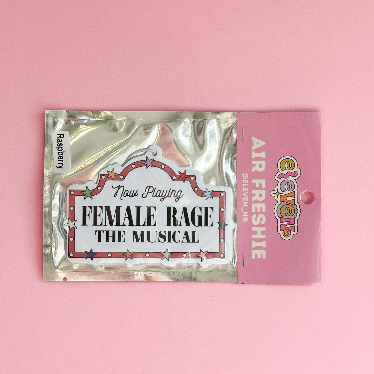 Female Rage Air Freshie Raspberry Scent