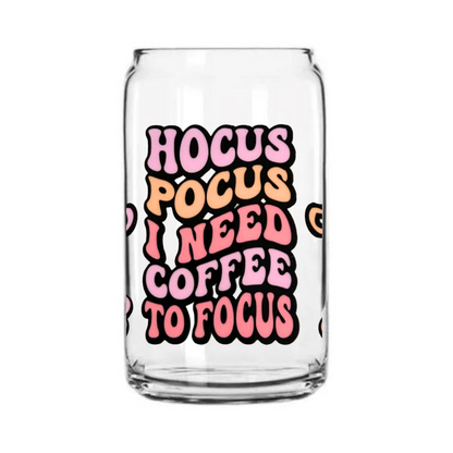 Hocus Pocus Glass Can