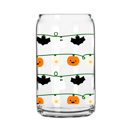 Spooky Friends Glass Can