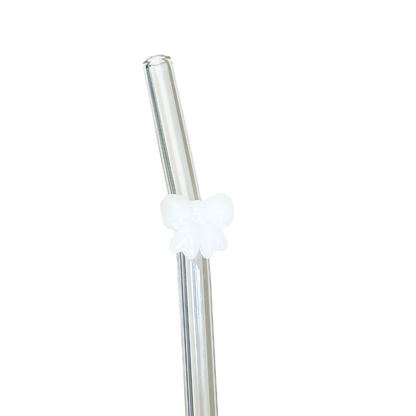 Glass Charm Straw