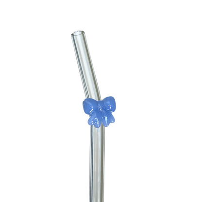 Glass Charm Straw
