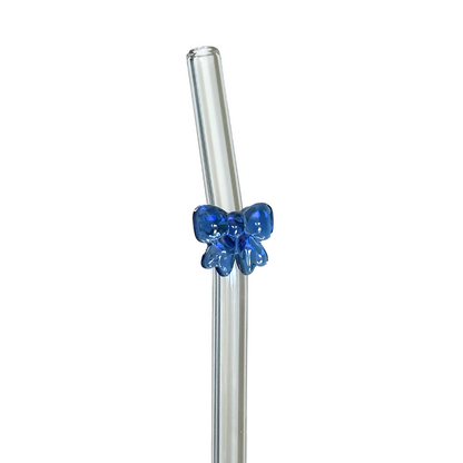 Glass Charm Straw